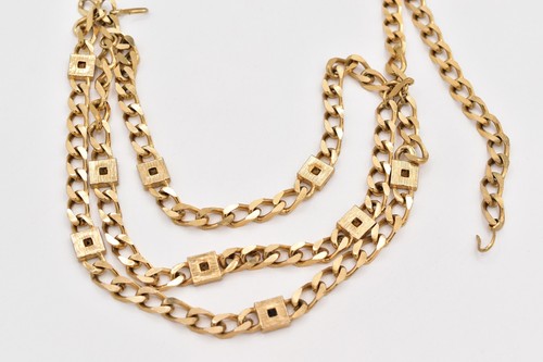 Vintage Heavy Weighted Multi-Color Crystal Chain Belt Gold Chunky 16"-37" 1980s - Picture 12 of 12