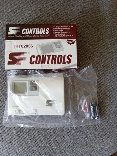 NEW TRANE THT02836 THERMOSTAT, DUAL POWER, 1 STAGE HEAT/COOL, MANUAL CHANGEOVER