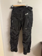 HWK Motorcycle Riding Pants Mens Small Inseam 30 Cargo Pockets Adjustable Armor