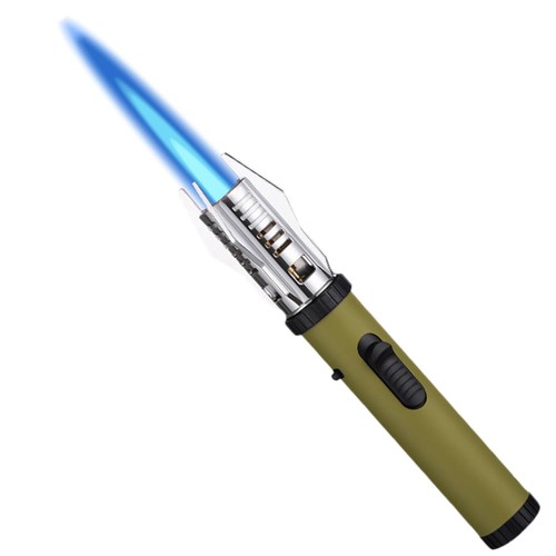 Torch Lighter, Camping Outdoor Windproof Straight Flame Lighter, Refillable B...
