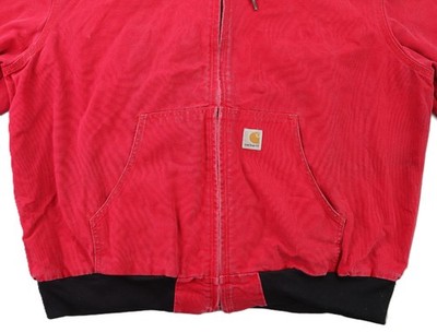 CARHARTT J131 US Men's 2XL Regular Red Hooded Thermal Hooded