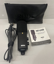 Rode NT-USB Condenser Wired Microphone W Wind Protector, No bottom Connector