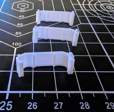 AFX G-plus Body Clip 3pc - Widebody Adapter For Slot Cars - Aurora - chassis