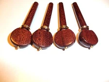 Old Violin Shop  Strad Tamarind  Pegs w Gold Pins & Gold collar very classy