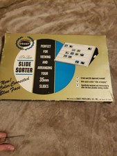 Vintage 1960 Design Coast Photo De Luxe 35 mm Slide Tray File 6 Ft Cord With Box