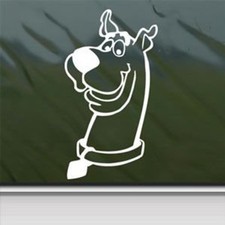 Scooby Doo White Sticker Decal Car Window Wall Macbook Notebook Laptop 6"