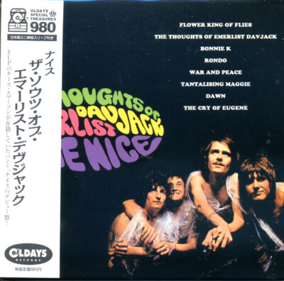 THE NICE Thoughts Of Emerlist Davjack + 2 bonustracks Japan Mini LP CD ODRS98035