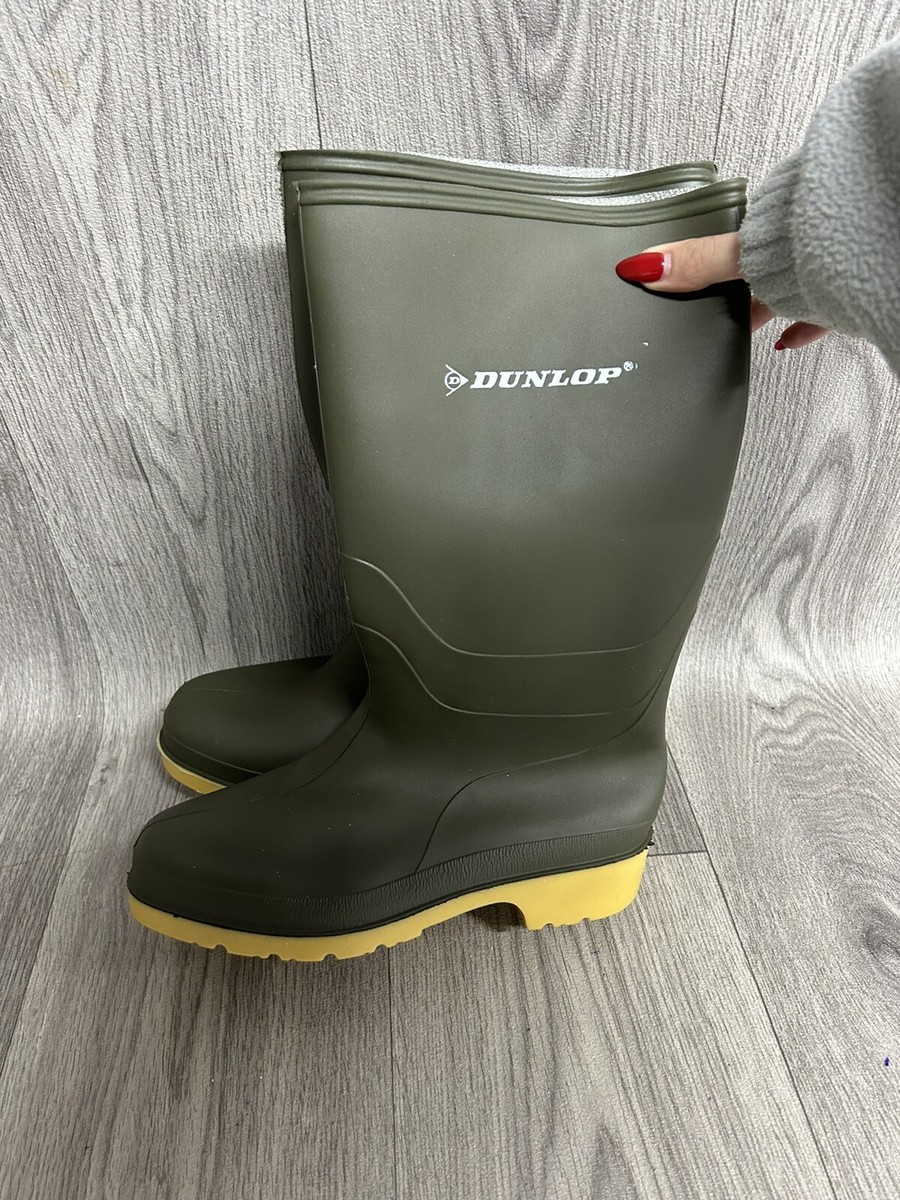 Steel Toe Dunlop Wellies Size Women's Dunlop Tall Green Wellies