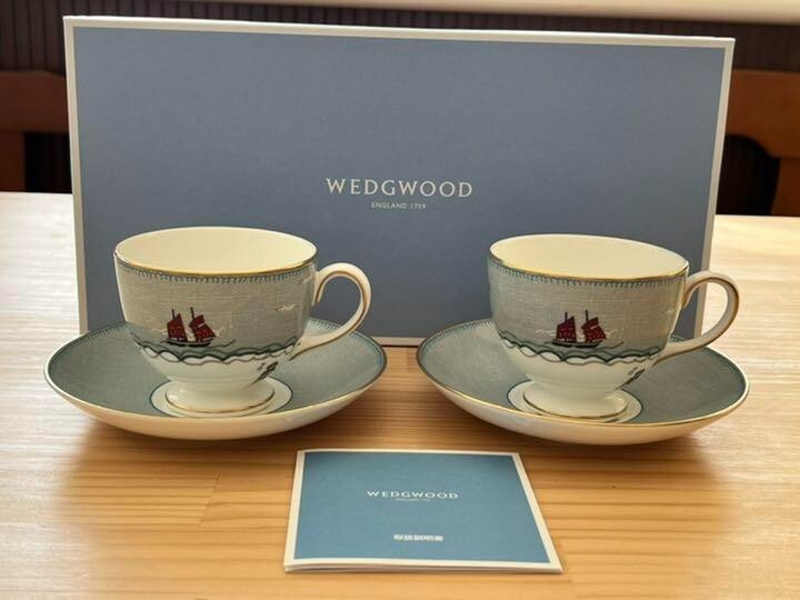 Wedgwood Sailor's Farewell Cup & Saucer Pair Set eBay
