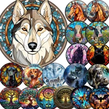 Suncatcher Colorful Stained Plastic Window Hanging Plastic Home Decor Ornament