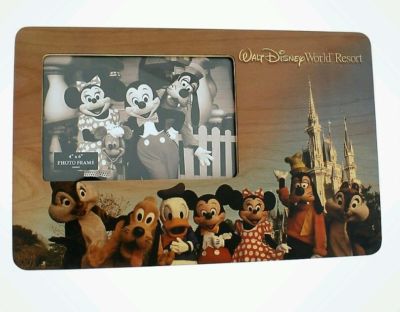 Walt Disney World Parks Characters 4 x 6 Picture Wood Picture