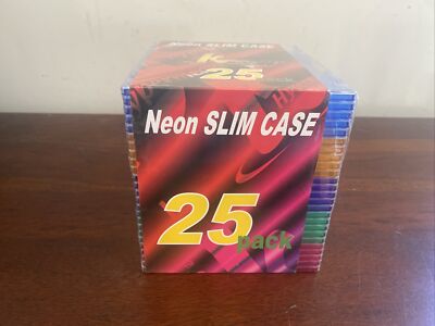 DVD or CD Neon Storage Cases Khypermedia 25 Pack Slim Case Jewel Case  NOS NIP