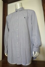 17 - 34/35 Men Ralph Lauren Yarmouth Long Sleeve Button Dress Shirt Plaid EUC