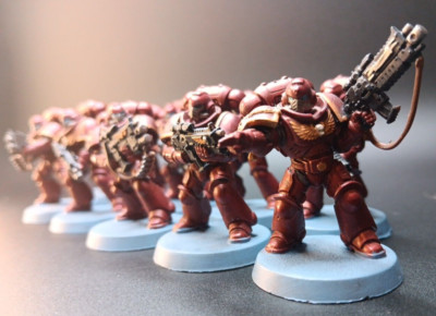Warhammer 40k Space Marine Blood Angels | Primaris Intercessors x10 | Painted
