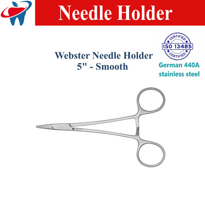 Webster Needle Holder 5'' Ortho Dental Surgical Needle Holder Suture Scissors