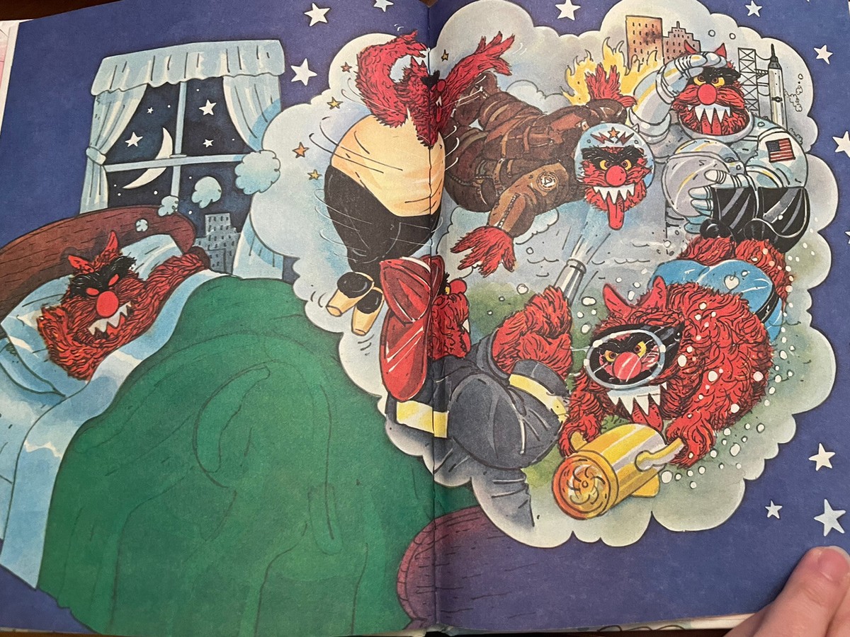 【希少品】WHAT'S IN THE FRIDGE? ポップアップ 絵本 美品 RARE 1980 Frazzle's Fantastic Day House Biff Built Veg Soup