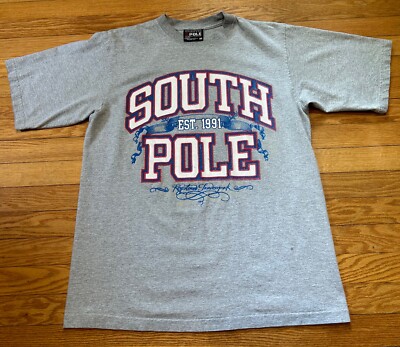SOUTH POLE JNCO y2k SK8 wexwear B系 sk8 Vtg Y2K South Pole Spell Out JNCO Style Skater Hip-Hop T-Shirt