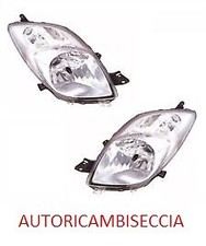 COPPIA FARI FANALI PROIETTORI ANTERIORI DX SX TOYOTA YARIS DAL 2006 AL 2008 H4 