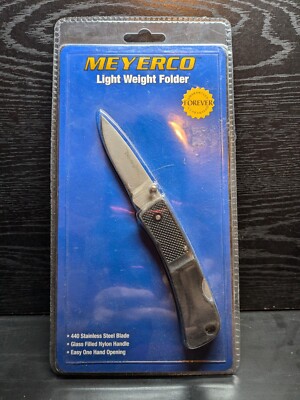 Meyerco 6.5  Lock Back Folding Knife Stainless Steel Blade