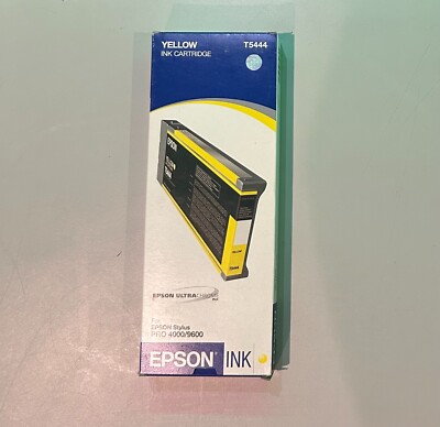 2006 GENUINE Epson INK T5444 Yellow for PRO 4000/9600 | eBay