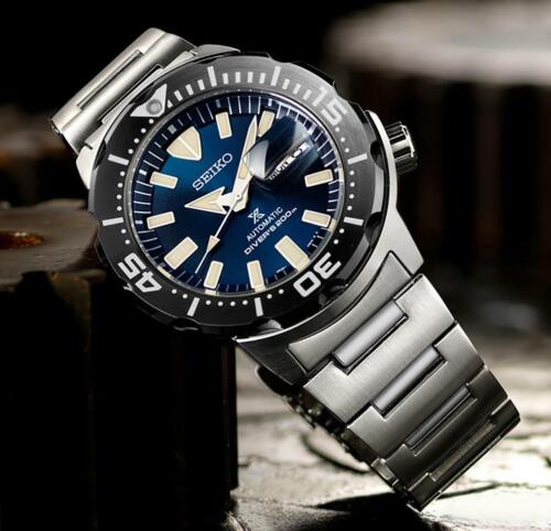 Stræbe antydning Overskyet Seiko SRPD25J1 Prospex Monster Automatic Stainless Steel Bracelet Diver's  Watch | eBay