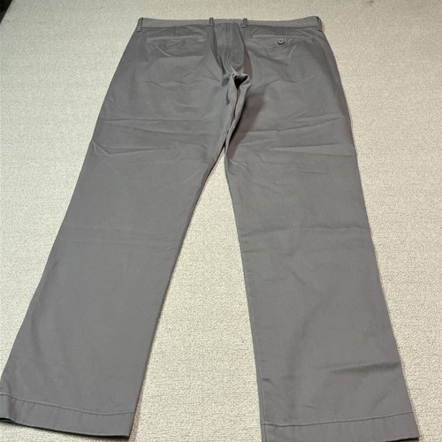 J. Crew Chino Pants Men 35/32 Light Gray Flat Front College City Prep Pants - Picture 13 of 23
