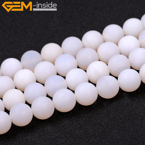 Natural Matte Aquamarine Mookaite Round Loose Spacer Jewellery Making Beads 15" - Picture 33 of 534