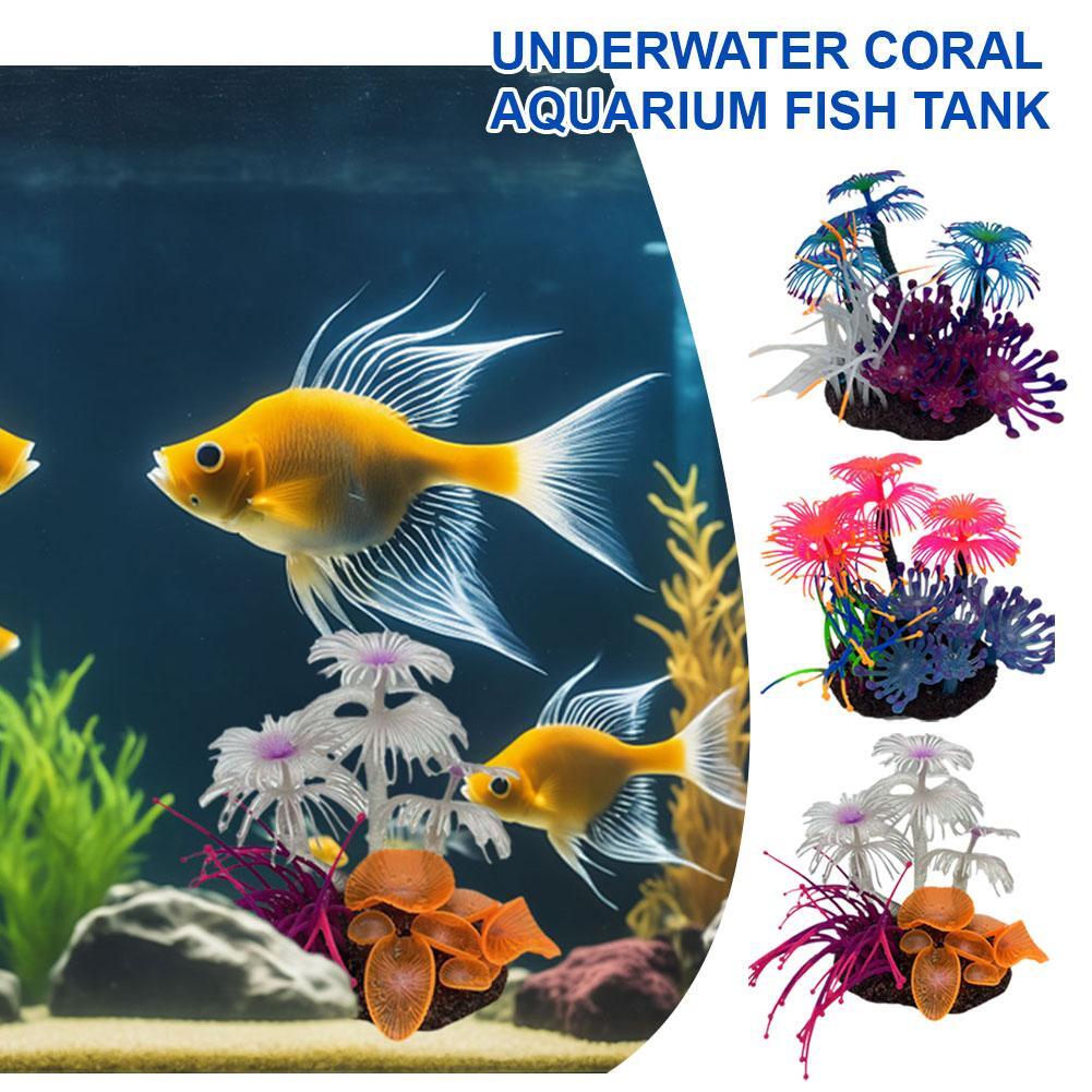 Fish Tank Coral Fish Tank Landscaping Decoration Underwater World Color Cor G ηι