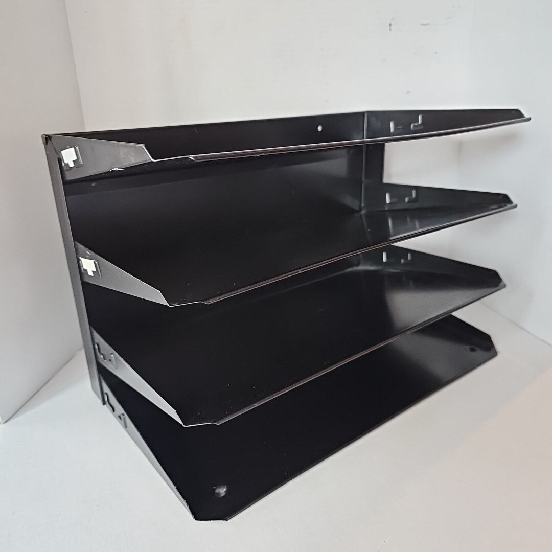 Steel Office Desk File Letter Holder Organizer 4 Tier Tray 15