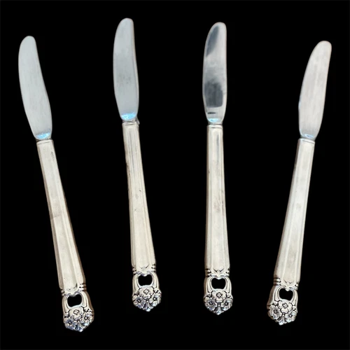 Set of 4 International Sterling Silver Royal Danish 9" Knives