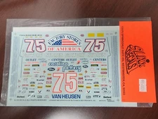 1993 Trickle / Bodine #75 Factory Stores 1:24 Car Decal Slixx Waterslide Decals