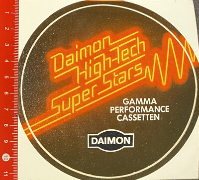 Aufkleber/Sticker: Daimon Gamma Performance Cassetten   (O5-7-2-1$)