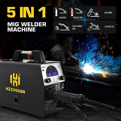  Multiprozess-Schweißgerät 185A   Lift TIG, Stick, MIG mit LED-Display