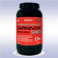 MUSCLEMEDS CARNIVOR SHRED 2 LB fat burning beef protein isolate powder aminos