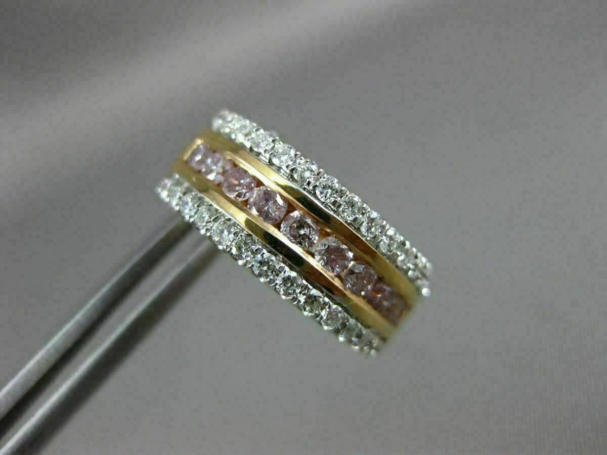 FILA ORECCHINI HUGGIE ESTATE 1 54 CT DIAMANTI BIANCHI E ROSA ORO ROSA 18KT 3D 3 FILE CUORE