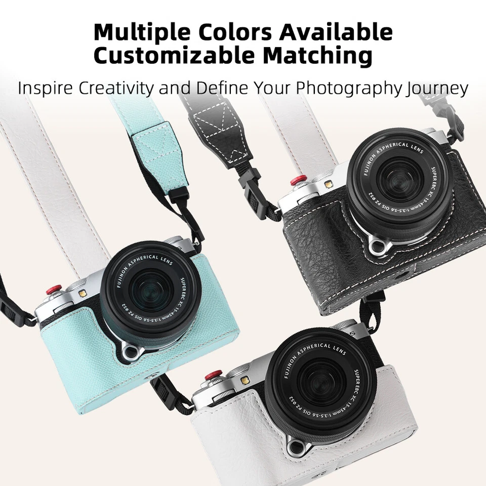 Protective Case For Fujifilm X-M5 Camera w/Shoulder Wrist Strap Base Accessories - Image 2 of 4