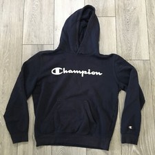 Champion Womens Blue Pullover Print Hoodie - Size Small