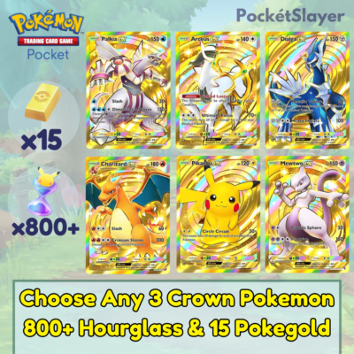 Pokemon TCG (Trading Card Game) Pocket Select 3 Crown Pokemon Card 800+ Pack HG Pokemon TCG (Trading Card Game) Pocket Select 3 Crown Pokemon Card 800+ Pack HG