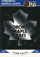 1990-91 Pro Set #583 Toronto Maple Leafs