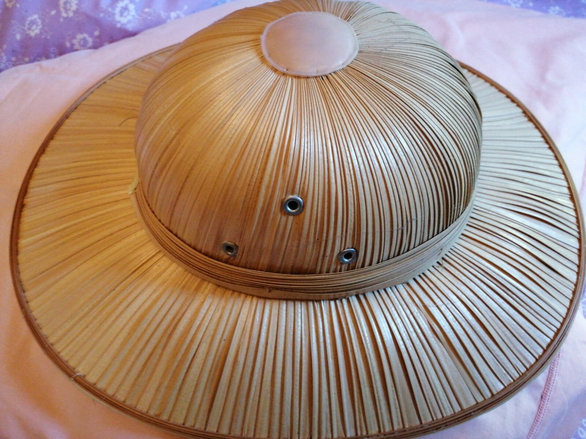 Chapeau Colonial Et Éventail - Style Chasse/Aventure, Taille Unique Beige | Neuf Sans Étiquette