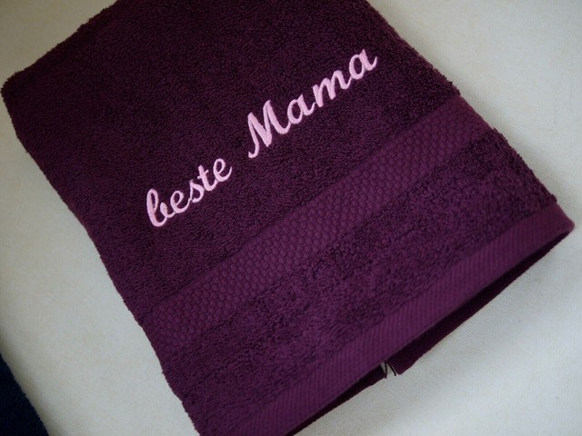 Toalla De Ducha O Toalla Bordada MEJOR MAMA Regalo Para Madre - Varios Colores