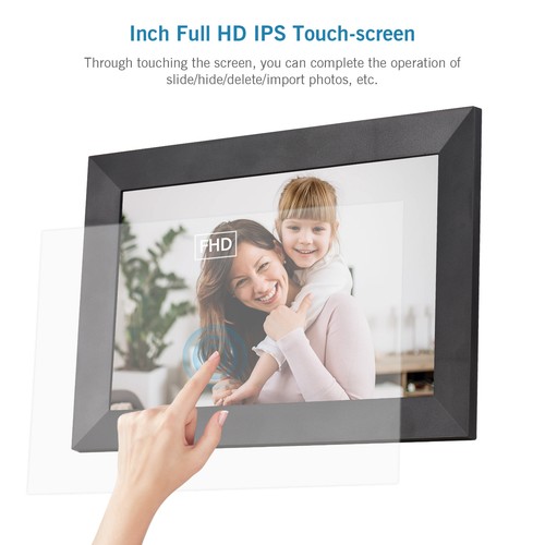 8" 1080P Digital Bilderrahmen Fotoalbum IPS Touchscreen 1280*800 C2M3 - Bild 6 von 10