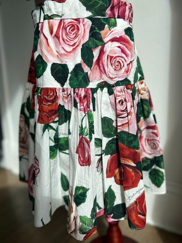 Dolce and Gabbana girls luxury floral set size 9-10 blouse and skirt brand new - Picture 9 of 11