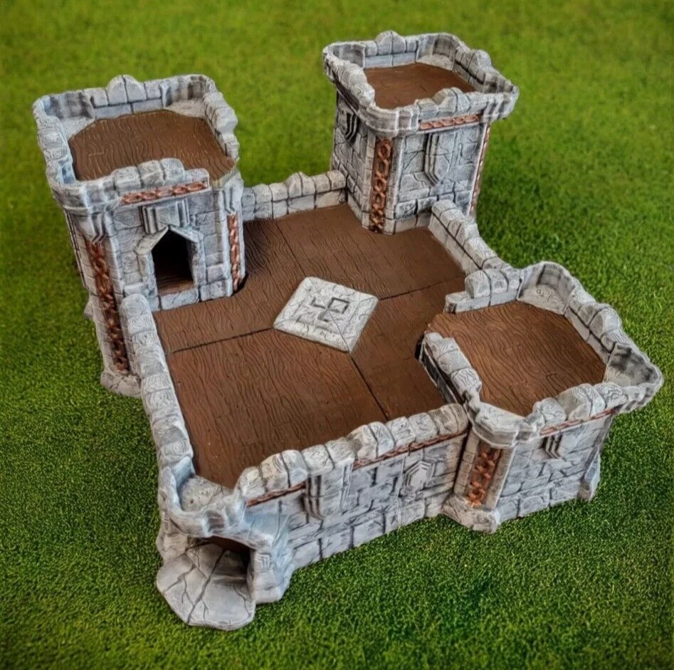 Gargantuan Castle FULLY PAINTED Dungeons & Dragons/Path Fantasy Scenery - Image 2 of 4