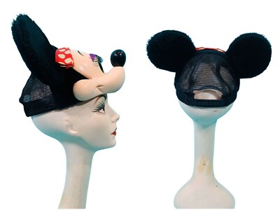 Vintage 1990s Disney Minnie Mouse Ears Face Baseball Hat | eBay display picture 2