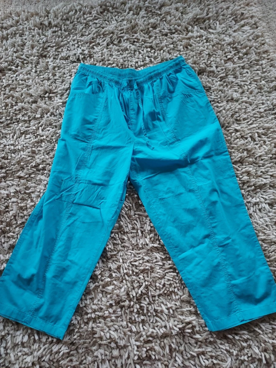 Only Necessities Blue Elastic Drawstring Pants (24WP) | eBay