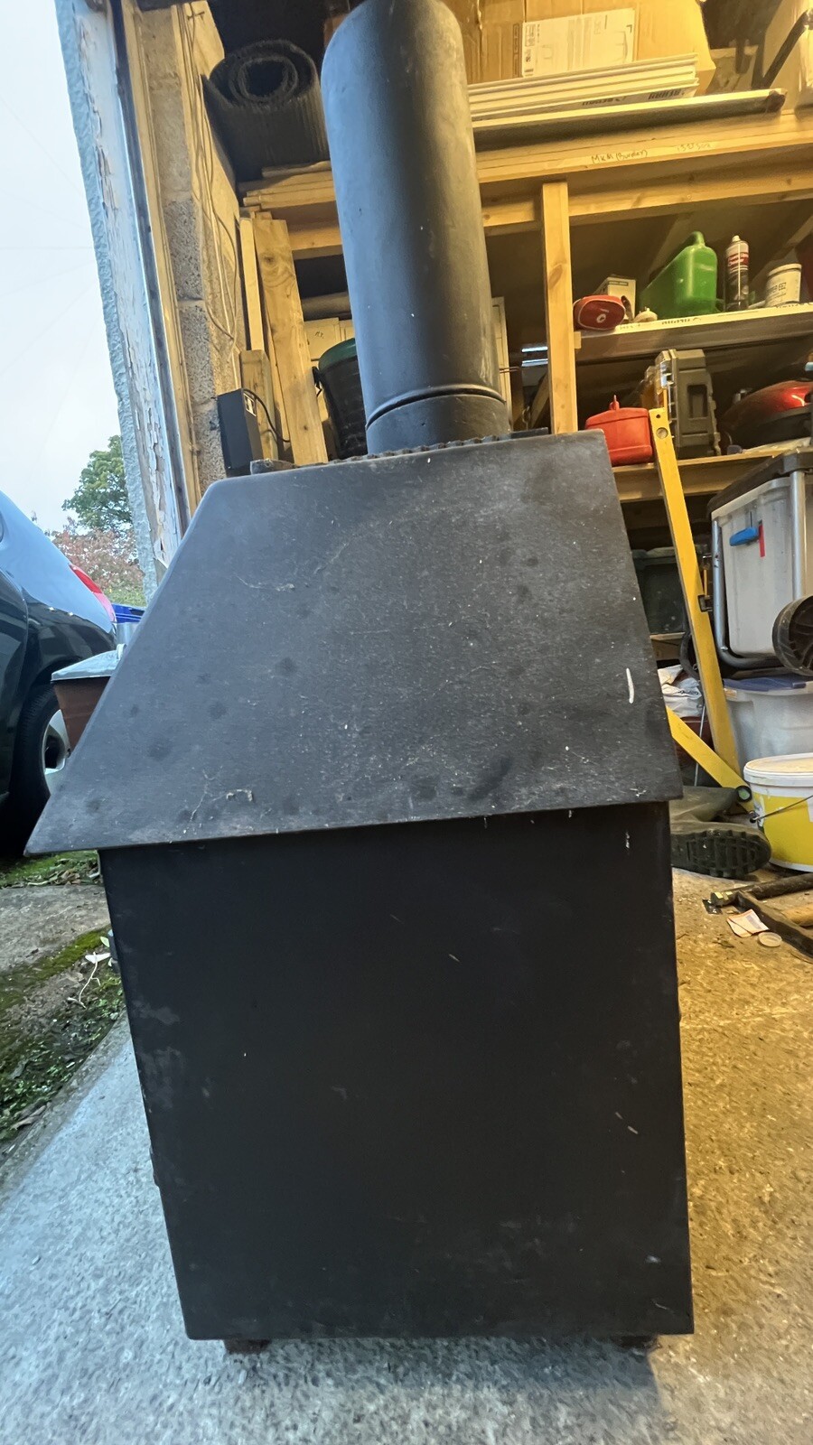 Woodburning Stove Log Burner Wood Burning Cast Iron Glass Doors