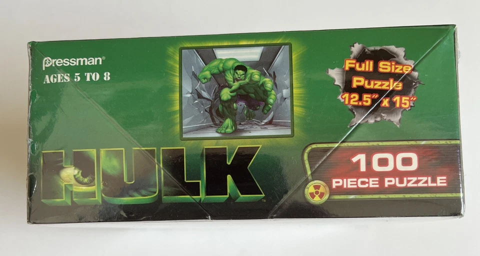 Marvel Hulk Puzzle Pressman 2003 Universal Hulk Full Size Brand New Sealed - Image 3 of 4