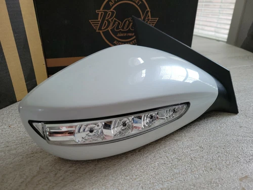 NEW WHITE Passenger RT Side Mirror fits 11-14 Hyundai Sonata Power Heat-Signal 