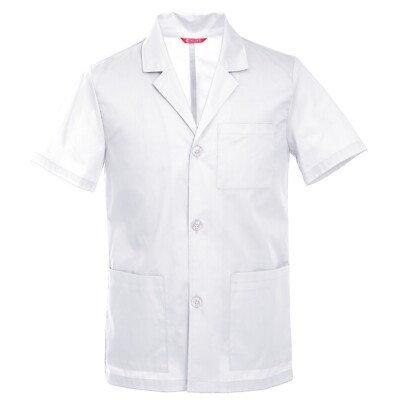 Men's 31 Inch Consultation Short Sleeve Lab Coat UK